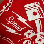 Y2K‎ Biker Clothing Company Red Skull Lace Back Classic Evil Tank Large Photo 3