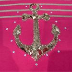 Quacker Factory Glam Sequins Anchor Sequin and Stripe Elbow Sleeve T Photo 7