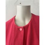 Vtg 70s Hot Pink Dress M Barbiecore Conservative belted ILGWU Church Formal Work Size M Photo 2