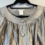 Tony Cohen Bolero Jacket Grey Silk Blend Two Button Dressy Shrug Sz 6 EUC Photo 1