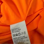 SheIn Neon Orange Halter Mini Dress Bodycon Ruched Bright Party Medium Photo 9