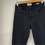 frame denim Black Le High Skinny Raw Step Hem Jeans Womens 27 Fall Denim Classic Photo 5