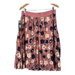 Metro Wear Floral Pleated Skirt Pink Blue White Flowers Light‎ Size Large NWT Photo 3