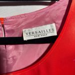 VTG Versailles New York Floral Maxi Dress Sleeveless Pink Orange Flowers Art L Size L Photo 2