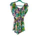 Buddy‎ Love Mojito Romper Tropical Off the Shoulder Floral Size Small Pink Photo 1
