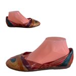 L.j. Simone VINTAGE CIRCA 1980'S  MULTI-COLOR HUARACHE GENUINE LEATHER SANDALS 10 Photo 4