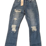 Europa The Label American Girl Distressed Fringed Jeans Size Small (2/4) Blue Photo 0