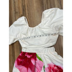 EXPRESS NWOT‎  Floral Puff Sleeve Cutout Mini Dress Sz XS Photo 8