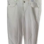 Gap 1969 White Real Straight Size 29r Denim Jeans Ankle Crop Photo 2