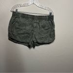Level 99 Laird Olive Green Linen Viscose Blend Shorts Size M Photo 1