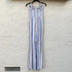 Bella Dahl Smocked Flowy Jumpsuit XS Pastel Blue Pink Photo 10