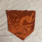 SheIn Orange Tie-back Bandana Top Photo 1