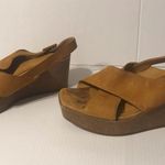 Fabio Rusconi cork platform high heel wedge suede sandal women size 7.5 (38) Photo 2