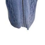 Pendleton  Zip Up Sweater Vest Blue Size XL Petite Cozy Coastal Minimalist Cotton Photo 9