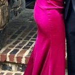 Sherri Hill  Long Satin Raspberry Two-Piece Dress Photo 1