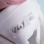 Eliza J  White Off Shoulder Scuba Cropped Top Photo 4