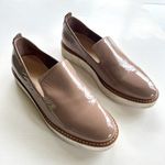 COM & SENS Nable Wedge Loafer, Women's Size 7.5 M, Mauve Patent Leather Shoes Tan Photo 0