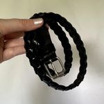Black braided belt lightweight wear with a dress casual women's size S/M Photo 1