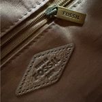 Fossil  Rose Gold Leather Shoulder and Tote Bag Photo 2