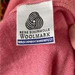 Peter Hahn Wool Short Sleeve Sweater US Large dusty Pink Solid Knit Photo 3