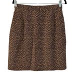 Allison Taylor  Print Mini Leopard Print Silk Skirt(Size Large) Photo 2