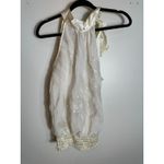 Heart soul Vintage  White Fairy Sleeveless Blouse Size Medium Photo 4