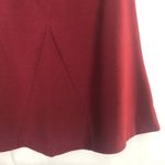 Wrapper  High Waisted Red A Line Skirt Photo 8