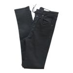 Rag and Bone Jeans Lace Up Skinny Fit Straight Leg Black Coal Women's Size 25 Photo 6