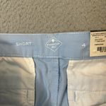 st. john's bay Short Womens 4 Blue 7" Mid Rise Flat Front Secretly Slender NEW Photo 4