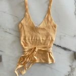 ZARA Strappy Knit Orange Top Photo 4