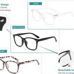 Gaoye Blue light Computer Reading Glasses Black Matte Frame Photo 5