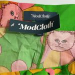 Modcloth NWT x Marisol Muro Green Floral Cat Skirt Size 6 Photo 4