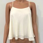 Abound new NWOT  small cami top ivory flounce drapey TS 3059 Photo 8