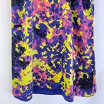 Topshop Colorful Abstract Print Strappy Slip Mini Dress Purple Yellow Size 2 Photo 10