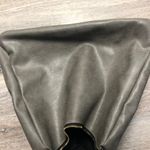 Large Gray Faux Leather Purse Photo 9