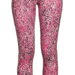 Avia Womens Activewear Leggings Pink Animal Print Stretch Workout Pants S # Photo 0
