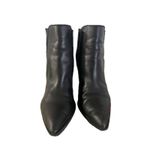 Marc Fisher Mid Heel Black Leather Booties Women's Size 8.5 Excellent UC Photo 1