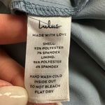 Lulus NWT Women's Going with Elegance Slate Blue Satin Tiered Gown Size M Formal Photo 9