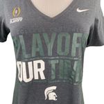 Nike Athletic Cut Gray Michigan State Spartans College Playoffs Graphic Tee Photo 2