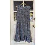 Talbots Women’s Size 16 Blue Paisley Print Sleeveless Midi Dress Wedding Guest Photo 6