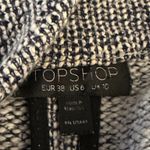 Topshop  classic black/white tweed open front knit cardigan jacket Size 6 Photo 5