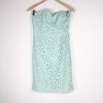 David's Bridal lace mint short dress Photo 1
