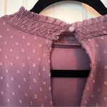 American Eagle Outfitters mock neck long sleeve ruffle purple dress size XS Photo 9