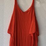Nina Leonard  Kimono Dress Orange Flowy Maxi Women’s Size M Boho Resort Beach Photo 2