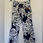 Wrangler Vintage Misses Paisley Stylish blue and White Patterned Jeans Photo 1