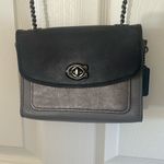 Coach Madison mini crossbody bag 2 way Turnlock closure grey shoulder purse Photo 0