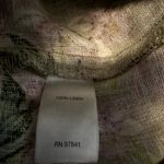 J.Jill Love Linen Orchid Spring Pants 100% Linen Floral Elastic Crop S 32x24 Tan Photo 4