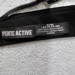PINK Active Sports Bra Medium M Gray Black‎ Racerback Padded High Support Gym Photo 7