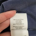 Joie  Navy Button Front Silk Short Sleeve Blouse Photo 9