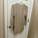 Brochu Walker  Linen Blend Open
Cardigan Sweater Size S Tan Oatmeal
3/4 Sleeves Photo 9